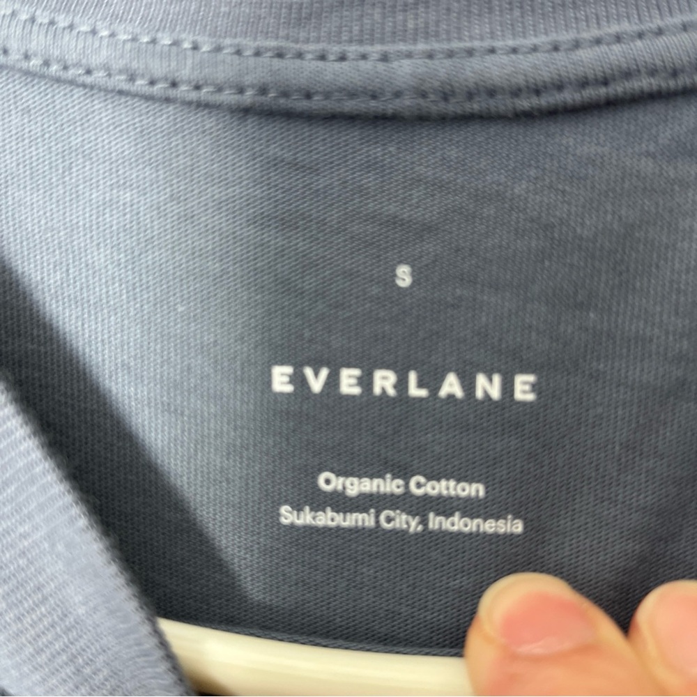 Everlane Slate Blue The Weekend Short Sleeve Tee Shirt Dress Size Small - Picture 6 of 10